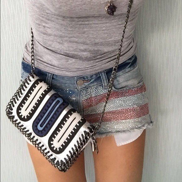Nordstrom Handbags - Silver cross body chain bag